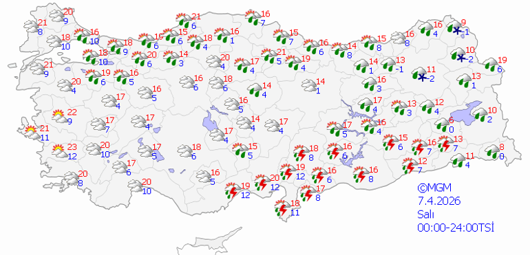  Hafta içi yağmur geliyor, 8 ile ise kar yağacak