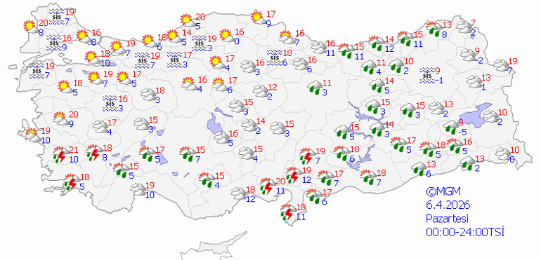 SON DAKİKA SAĞANAK UYARISI SON DAKİKA | Bugün (6 Nisan) hava nasıl olacak İstanbulda yeni haftada yağmur var mı Meteoroloji duyurdu: 13 ilde kuvvetli olacak
