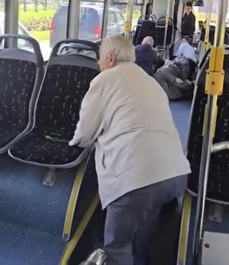  Yolcuların panik anları kamerada