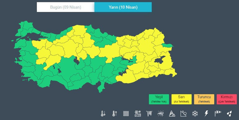  Sıcaklıklar düşüyor, kuvvetli yağış ve zirai don geliyor Bu illerde yaşayanlar dikkat