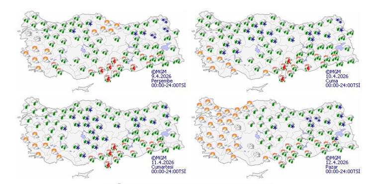  Sıcaklıklar düşüyor, kuvvetli yağış ve zirai don geliyor Bu illerde yaşayanlar dikkat