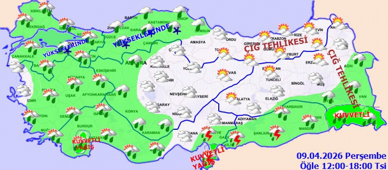  Sıcaklıklar düşüyor, kuvvetli yağış ve zirai don geliyor Bu illerde yaşayanlar dikkat
