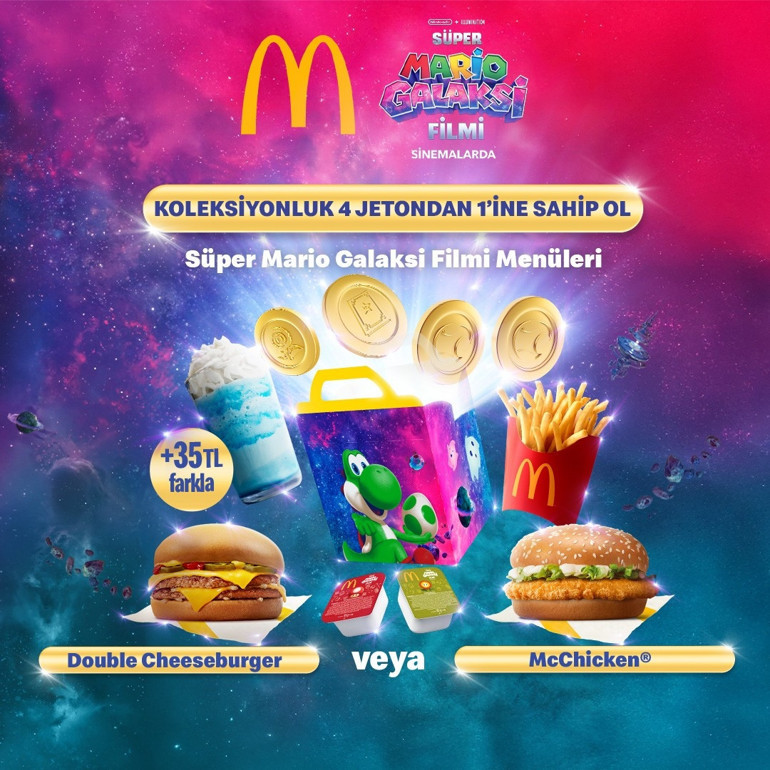 Süper Mario Efsanesi McDonald’s Menülerinde