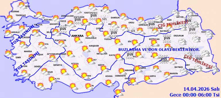 Bugün (14 Nisan) hava nasıl olacak Yağmur var mı Meteoroloji duyurdu: Sıcaklıklar yükseliyor Hava durumu tahminleri il il
