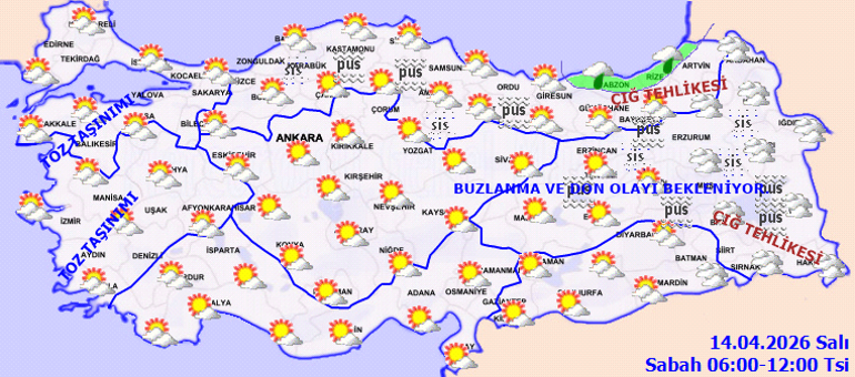Bugün (14 Nisan) hava nasıl olacak Yağmur var mı Meteoroloji duyurdu: Sıcaklıklar yükseliyor Hava durumu tahminleri il il