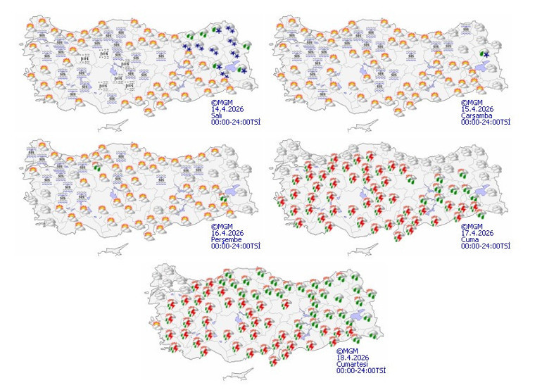 Bugün itibarıyla başlıyor: Hava 8 derece birden değişecek | Yeni sistem kuvvetli geliyor: Cuma gününe dikkat