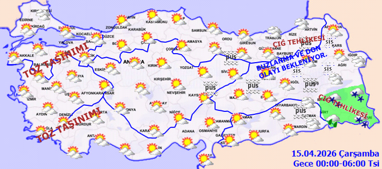 GÜNÜN HAVA DURUMU TAHMİNLERİ İL İL | Bugün (15 Nisan) hava nasıl olacak İstanbulda yağmur var mı Meteoroloji tarih verdi: Cuma günü soğuk geri geliyor