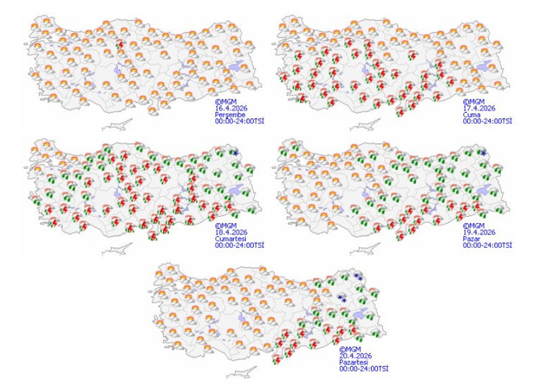 Sahra çölü üzerinden geliyor: Marmara Bölgesinden Türkiyenin diğer şehirlerine gidecek | Yarın başlıyor: 36 ilde sağanak yağış