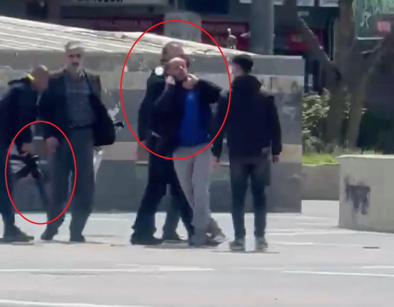 Diyarbakırda pompalı tüfekle yürüyen kişi gözaltına alındı