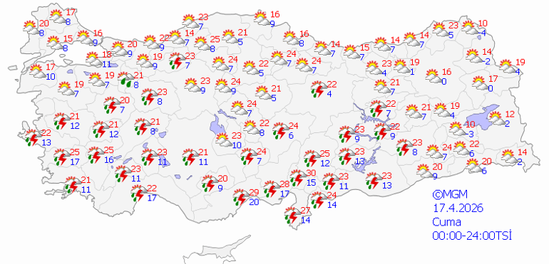 Bugün (17 Nisan) hava nasıl olacak İstanbulda yağmur yağacak mı Son dakika hava durumu tahminleri il il yayınlandı... Meteoroloji duyurdu: Hafta sonu yurtta yağışlı hava geliyor