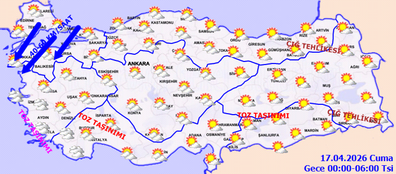 Bugün (17 Nisan) hava nasıl olacak İstanbulda yağmur yağacak mı Son dakika hava durumu tahminleri il il yayınlandı... Meteoroloji duyurdu: Hafta sonu yurtta yağışlı hava geliyor
