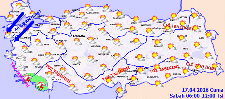 Bugün (17 Nisan) hava nasıl olacak İstanbulda yağmur yağacak mı Son dakika hava durumu tahminleri il il yayınlandı... Meteoroloji duyurdu: Hafta sonu yurtta yağışlı hava geliyor
