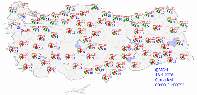 SOĞUK HAVA VE YAĞIŞ GERİ GELİYOR | Son dakika hava durumu tahminleri il il yayınlandı Bugün (18 Nisan) hava nasıl olacak Hafta sonu İstanbulda yağmur var mı Meteorolojiden 9 ile uyarı