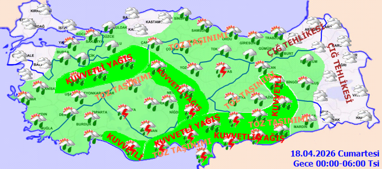 SOĞUK HAVA VE YAĞIŞ GERİ GELİYOR | Son dakika hava durumu tahminleri il il yayınlandı Bugün (18 Nisan) hava nasıl olacak Hafta sonu İstanbulda yağmur var mı Meteorolojiden 9 ile uyarı