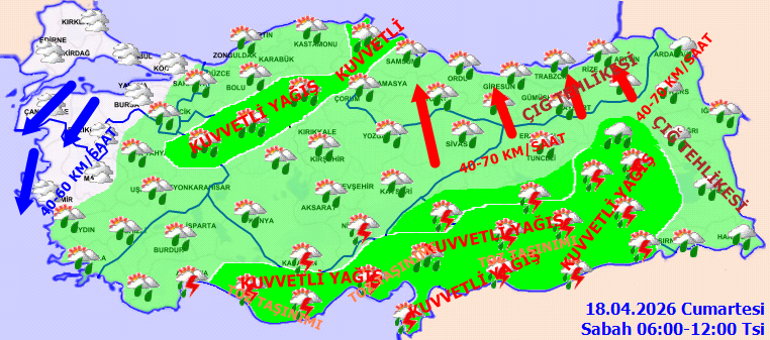 SOĞUK HAVA VE YAĞIŞ GERİ GELİYOR | Son dakika hava durumu tahminleri il il yayınlandı Bugün (18 Nisan) hava nasıl olacak Hafta sonu İstanbulda yağmur var mı Meteorolojiden 9 ile uyarı
