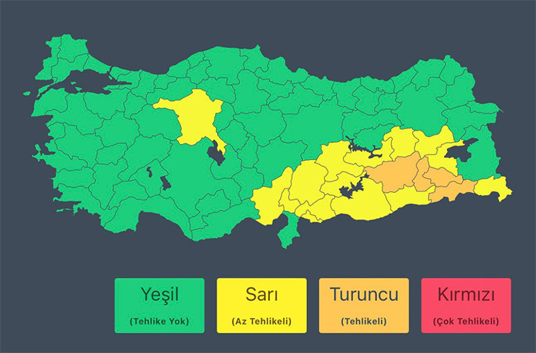  Gök gürültülü sağanak yağış ve fırtına...