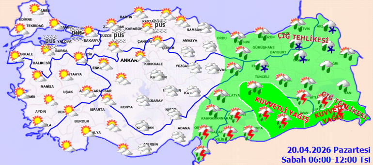 Batıda bahar, doğuda kış havası... Meteoroloji 12 il için sarı kodlu alarm verdi
