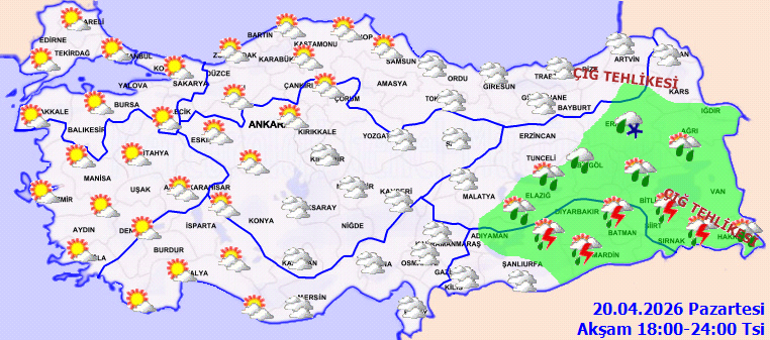 Batıda bahar, doğuda kış havası... Meteoroloji 12 il için sarı kodlu alarm verdi