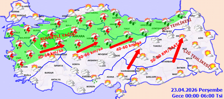 SON DAKİKA HAVA DURUMU TAHMİNLERİ İL İL | 23 Nisanda hava nasıl olacak Bugün İstanbul ve diğer illerde yağmur var mı Meteorolojiden 10 ile kuvvetli yağış uyarısı