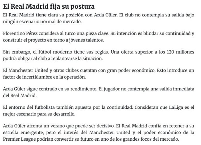 Olay teklif Arda Güler için 120 milyon Euro