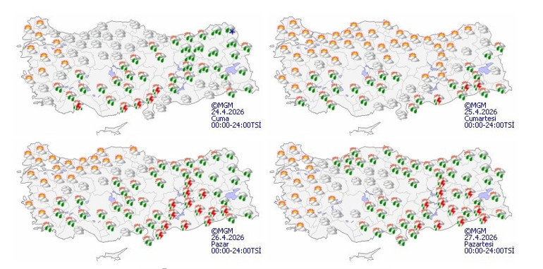 Bir taraf kış bir taraf bahar: Hava sert değişecek | Meteoroloji saat verdi: Kuvvetli sağanak ve fırtına geliyor 16 ilde alarm verildi