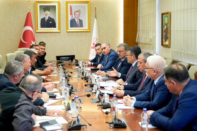 İçişleri Bakanlığında madencilerle görüşme