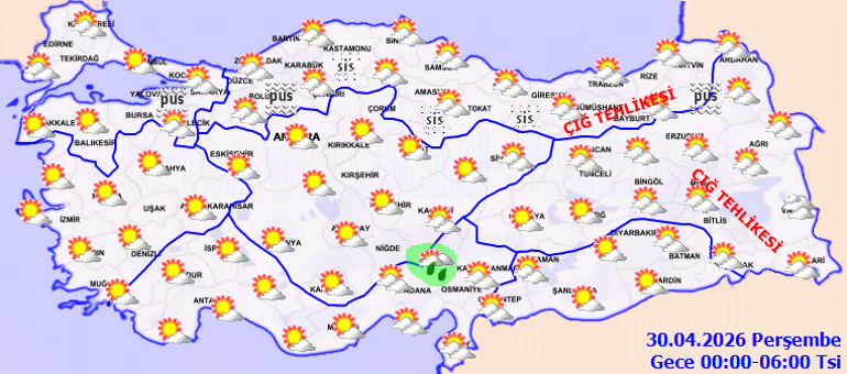 Bugün (30 Nisan) hava nasıl olacak İstanbulda yağmur var mı Son dakika hava durumu tahminleri il il yayınlandı Meteoroloji ve İçişleri Bakanlığından cuma günü uyarısı