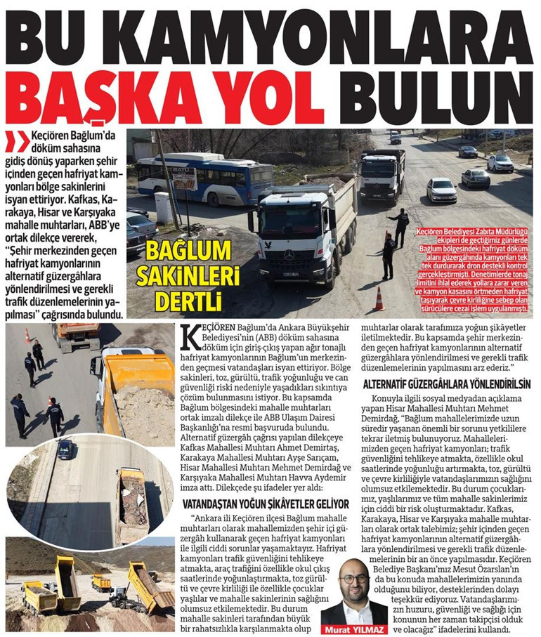 Kamyon çilesinde sevindiren gelişme... Yeni güzergâh sözü geldi