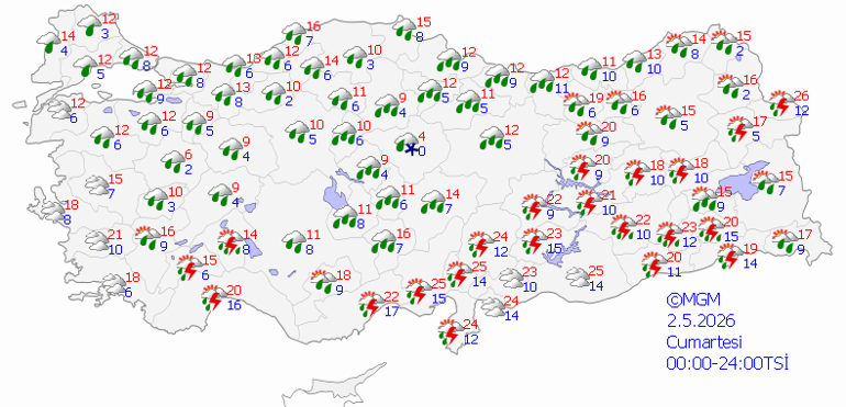 SON DAKİKA SAĞANAK YAĞIŞ UYARISI | Bugün (2 Mayıs) hava nasıl olacak Hafta sonu İstanbulda yağmur var mı Meteoroloji hava durumu tahminleri il il yayınlandı: Sıcaklık 6 ila 7 derece düşecek