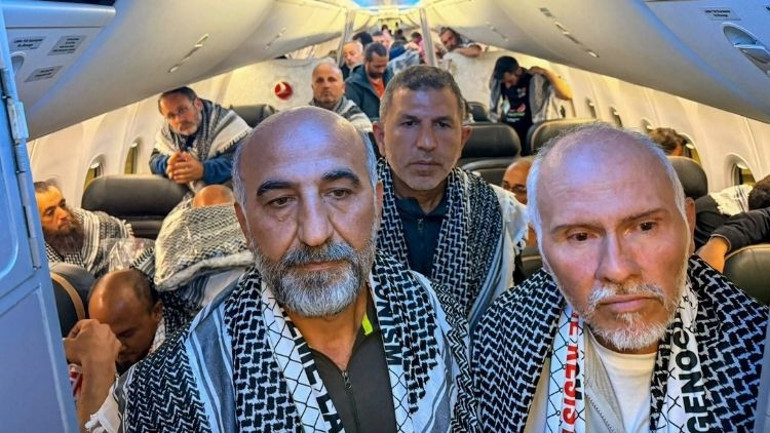 Küresel Sumud Filosu aktivistlerini taşıyan uçak İstanbulda