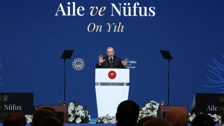 Cumhurbaşkanı Erdoğan: Doğurganlık hızımız düşüyor Rakamlar hepimiz için tedirgin edici