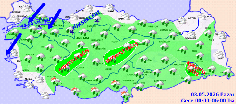 SON DAKİKA HAVA DURUMU TAHMİNLERİ METEOROLOJİ İL İL 3 MAYIS 2026 | Bugün hava nasıl olacak Pazar günü yağmur yağacak mı, İstanbulda hava nasıl Meteoroloji tarih verdi: Sıcaklıklar yeniden artıyor