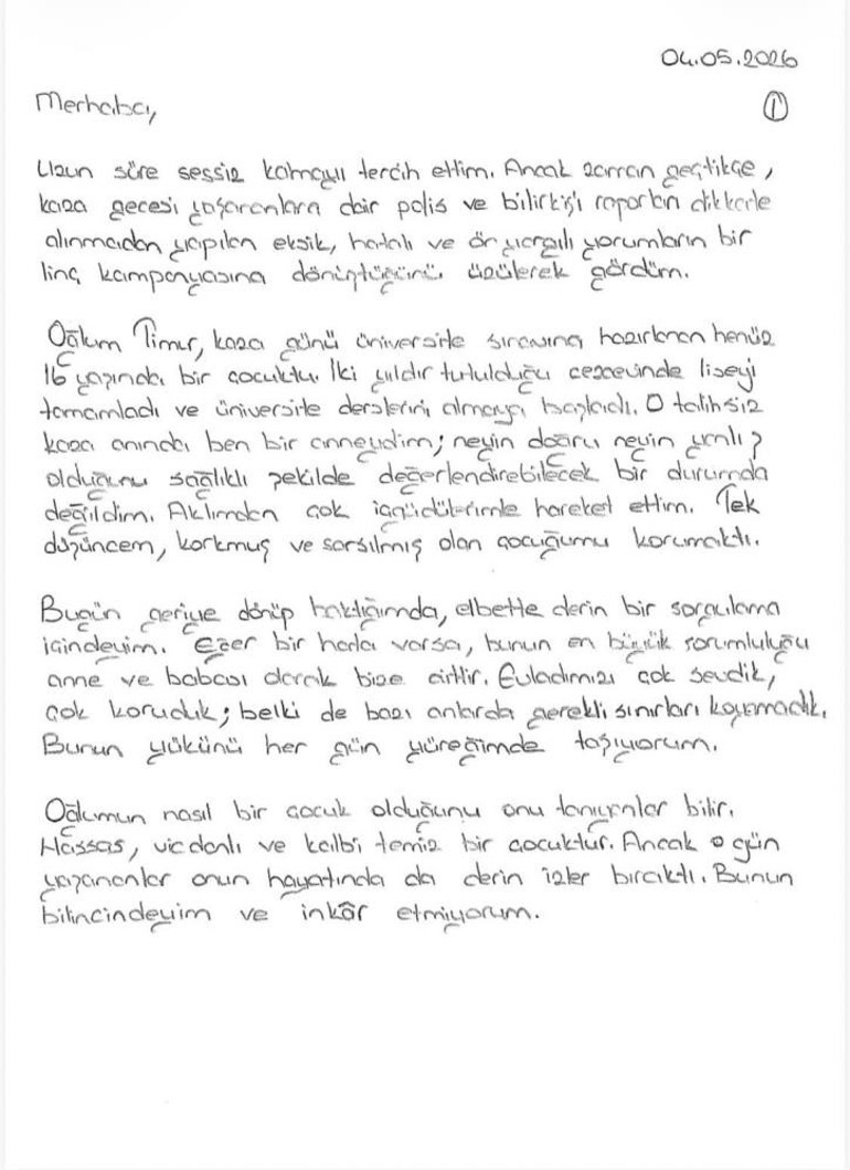 Eylem Tokun mektubuna acılı baba Özer Aciden yanıt