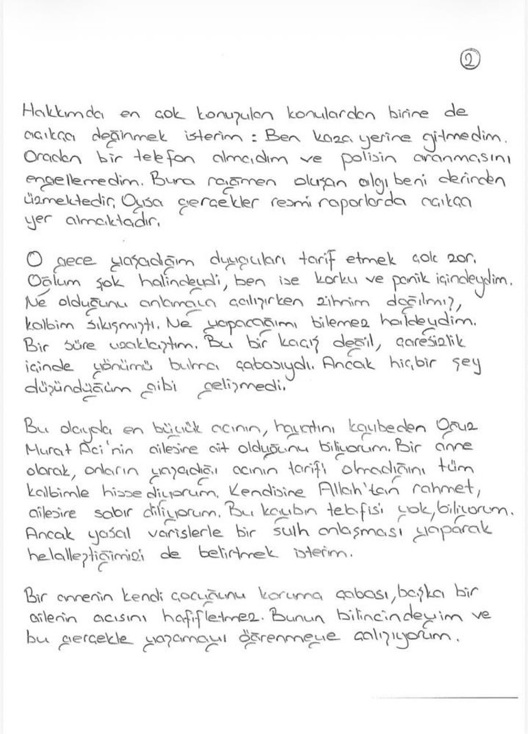 Eylem Tokun mektubuna acılı baba Özer Aciden yanıt