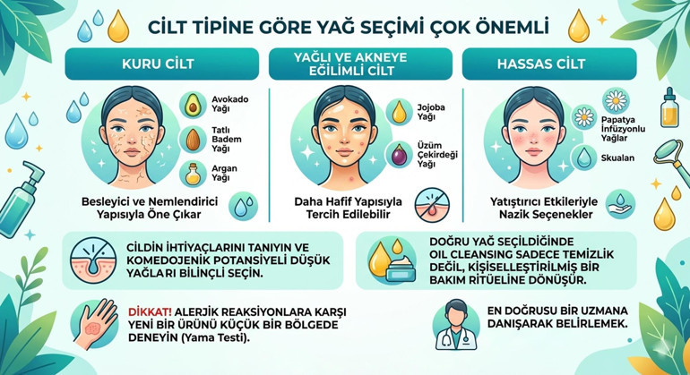 Doğal yağlarla cilt temizliği