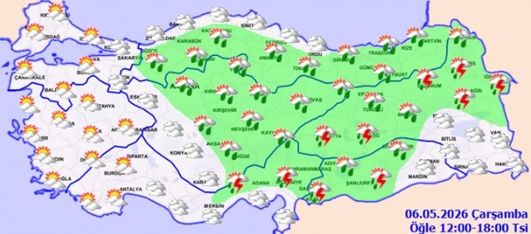 Baharı beklerken yeniden sağanak geliyor: Meteoroloji tarih verdi | 35 ilde gök gürültülü yağış alarmı