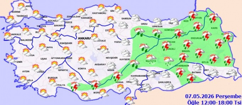 Hava sıcaklığı 26 dereceye kadar çıkacak Hafta sonuna dikkat: Gök gürültülü yağış geliyor | 23 ilde sağanak alarmı