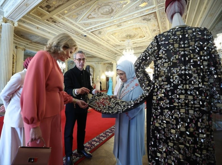 Emine Erdoğan, Kraliçe Mathilde ile bir araya geldi
