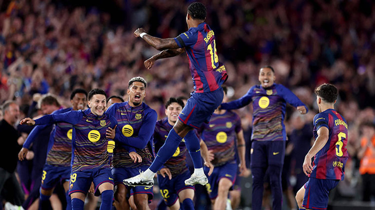 İspanya La Ligada şampiyon Barcelona Real Madride şans tanımadı...