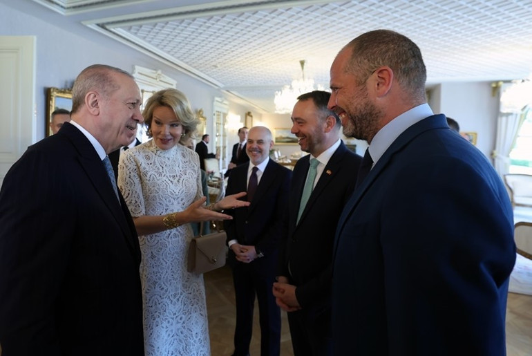 Cumhurbaşkanı Erdoğan, Belçika Kraliçesini kabul etti