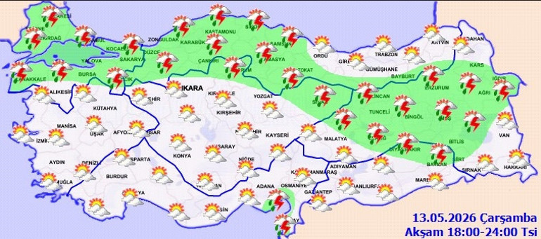 Kuvvetli yağış geliyor Akşam saatlerinden itibaren başlayacak: Aniden bastıracak | Sağanak uyarısı: İşte yağıştan etkilenecek iller