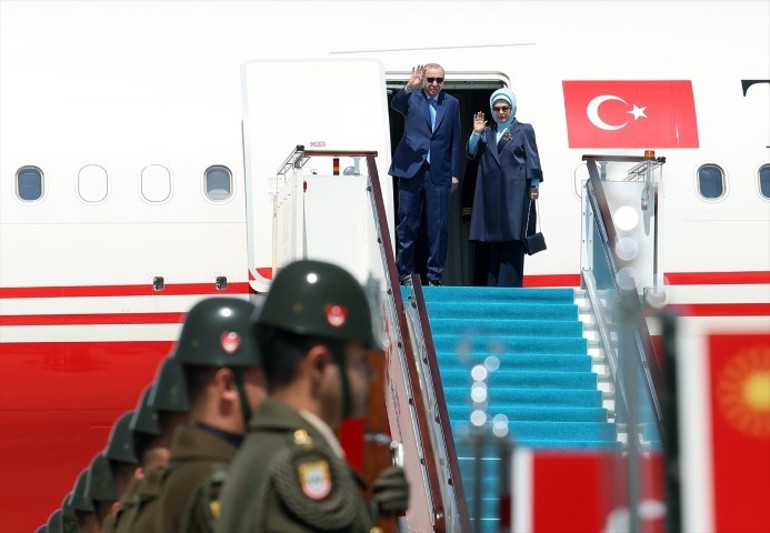 Cumhurbaşkanı Erdoğan, Kazakistana gitti