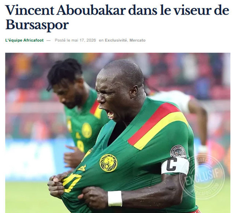 Aboubakar, Türkiyeye dönüyor Bedava transfer