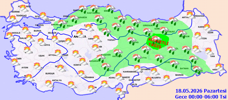 Günün Son Dakika Hava durumu tahminleri il il | Bugün (18 Mayıs) hava nasıl olacak Bu hafta İstanbulda yağmur var mı Meteorolojiden son dakika sağanak uyarısı