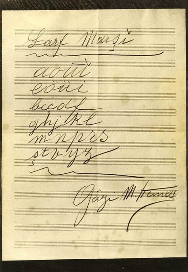 Atatürk’ün ‘Alfabe korosu’