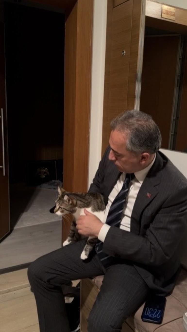 Evin anahtarını unuttu, kapıyı Fred açtı Kediniz varsa anahtara ihtiyaç yok