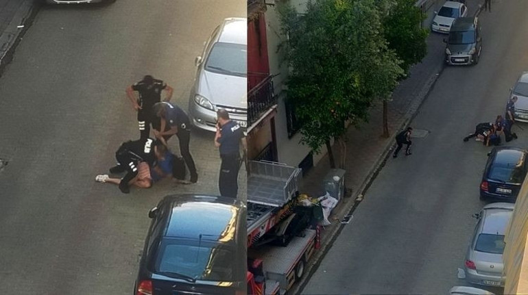 Samuray kılıcıyla sokakta dehşet saçtı… Genç kız etkisiz hale getirdi