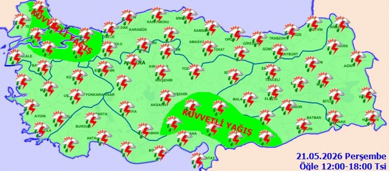 Meteoroloji saat verdi: Çok kuvvetli sağanak geliyor Bölge bölge alarm: Yağış, sel ve rüzgar...