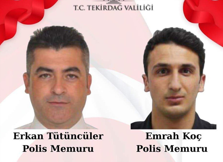 Tekirdağda 2 polis memurunu bıçaklı ve silahlı saldırıda şehit eden şüpheli tutuklandı
