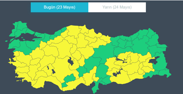 45 il için sarı kodlu alarm Meteoroloji bölge bölge uyardı: Kuvvetli yağış geliyor | Bayram tatilinde hava nasıl olacak